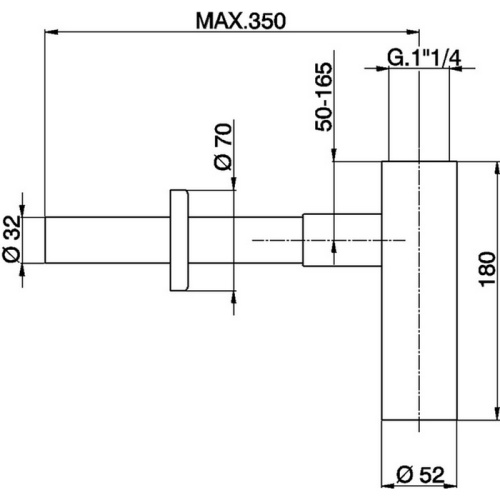 Сифон для раковины Cisal Complementi ZA0040702P Акция - фото 2