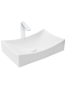Раковина из сантехнического фаянса WeltWasser WW SK 10000004586 40 см накладная цвет белый без отверстий под смеситель