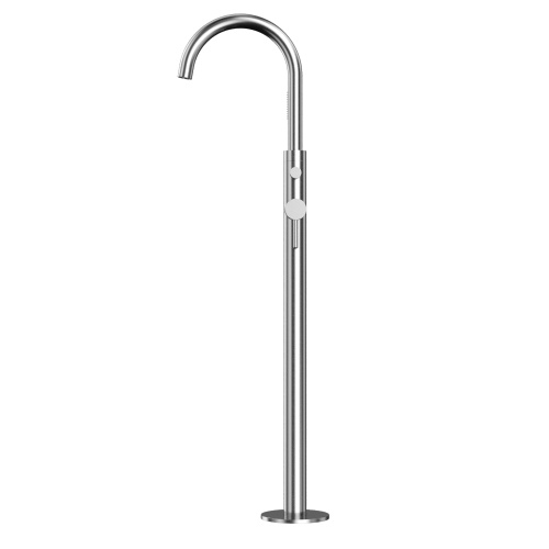 Смеситель для ванны Whitecross Y brushed nickel Y1233NIB напольный никель брашированный без термостата - фото 2