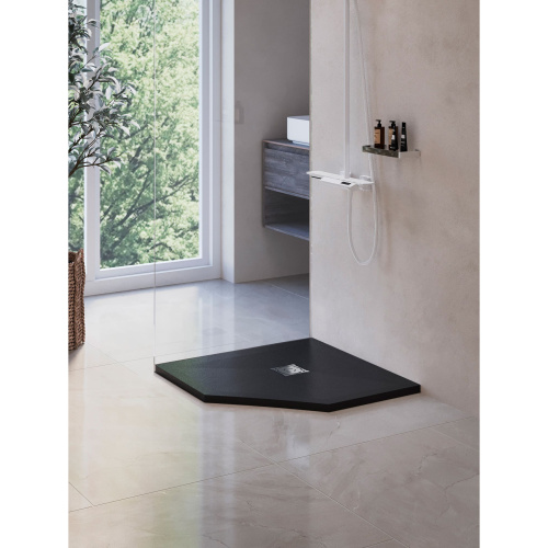 Душевой поддон RGW Stone Tray 16155099-02 90x90  искусственный камень серый - фото 3