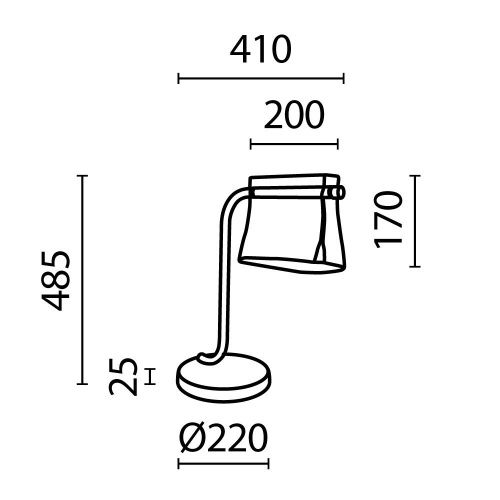 Светильник настольный Maytoni Cabaret MOD170TL-L8BS3K - фото 3