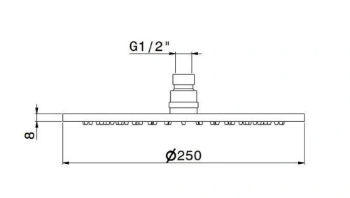 Круглая душевая лейка Kerama Marazzi OLE 27747KM.01.093 цвет черный - фото 2