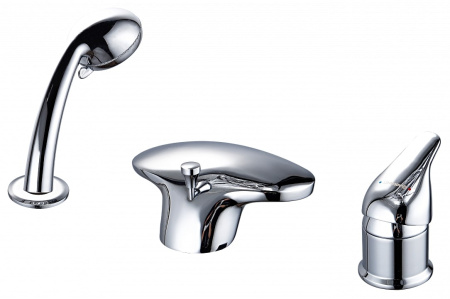 Смеситель Aquanet Practic AF111-63B на борт ванны хром без термостата