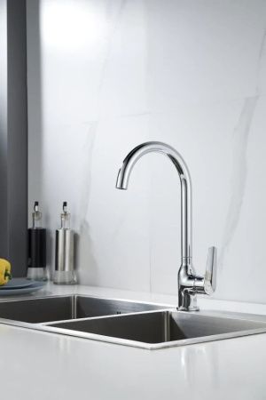 Смеситель для кухни Knotlor PULSE KN-51 на мойку хром