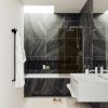 Душевая шторка на ванну Maybah Glass MGV-68-5у 60х140 стекло тонированное профиль хром ориентация универсальная