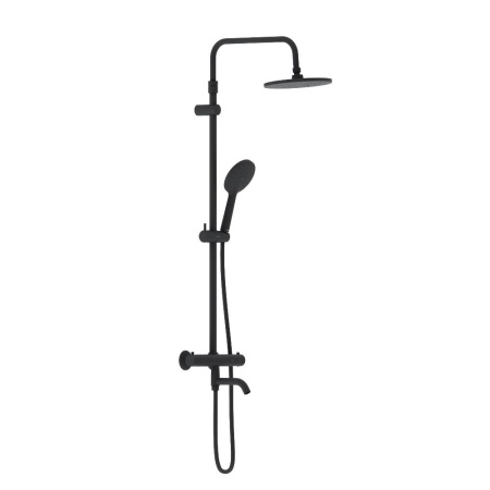 Душевая стойка Damixa Jupiter 977810300 настенная цвет черный с термостатом