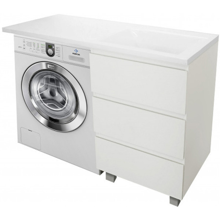 Тумба с раковиной Эстет Dallas Luxe ФР-00009669 41х48х86 напольная цвет белый