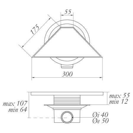 Душевой трап Migliore 24893 30х15 бронза