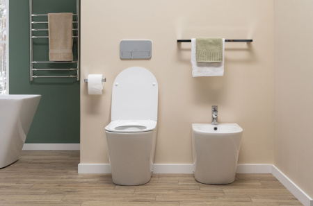 Унитаз приставной Aquanet Atago Atago 2.0 F белый с сиденьем микролифт безободковый каскадный смыв