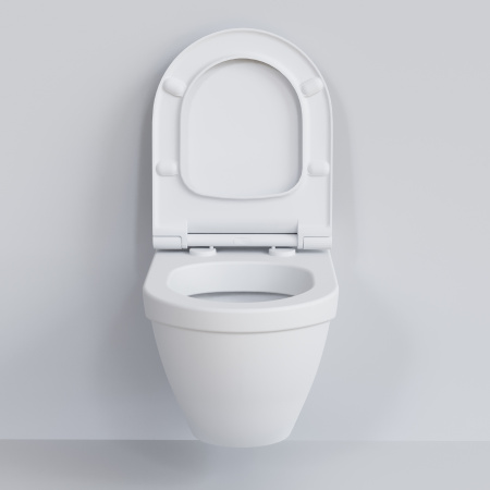 Чаша унитаза подвесная Ambassador Nord 133T20101 цвет белый матовый без сиденья каскадный смыв