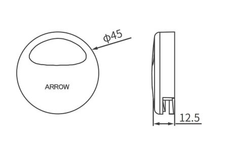 Сенсорное смывное устройство для писсуара Arrow AG7102A цвет белый