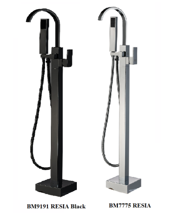Смеситель BOCH MANN RESIA Вlack BM9191 напольный черный
