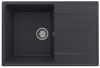 Кухонная мойка Ulgran Quartz Prima 750-08 75х50 цвет черный поверхность матовая