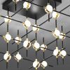 Светильник потолочный Delight Collection Molecular (Молецулар) MX18001067-36A black/gold