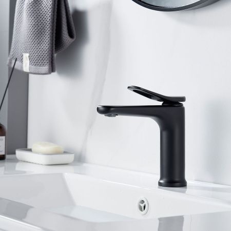 Смеситель Shevanik S4701H на раковину черный