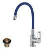 Смеситель для кухни Rossinka Z Z35-35U-Blue на мойку хром