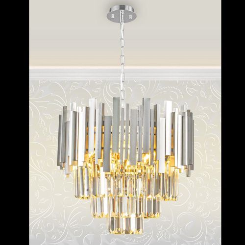 Люстра подвесная Natali Kovaltseva VERTIGO (ВЕРТИГО) VERTIGO 81440/6C SILVER - фото 2