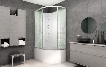 Душевая кабина AvaCan L920LN 120х80 асимметричная без крыши ориентация левая