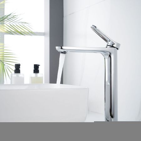 Смеситель для раковины Shevanik S43 S4311 на столешницу хром