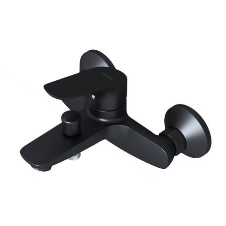 Смеситель для ванны и душа Damixa Jupiter 771000301 настенный черный без термостата