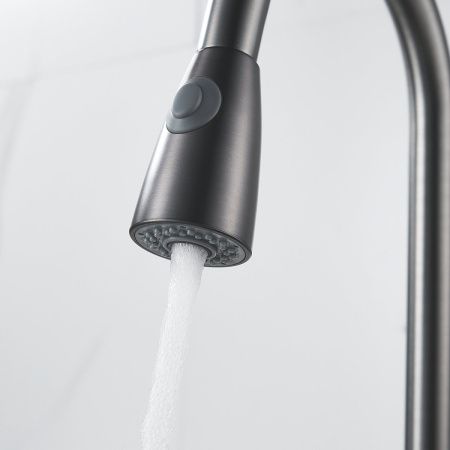 Смеситель для кухни Raffine F213T на мойку оружейная сталь