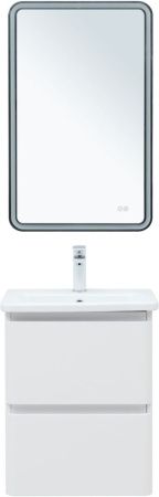 Тумба под раковину Aquanet Эмбер 00330463 50х40 подвесная цвет белый