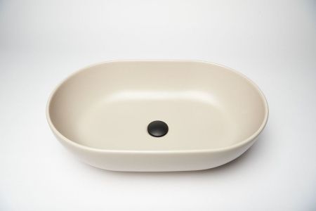 Раковина из сантехнического фарфора Galassia Dream 7308SA 60х40 накладная цвет бежевый