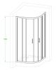 Душевой уголок Royal Bath HKD RB90HKD-T 90х90 стекло прозрачное профиль белый без поддона
