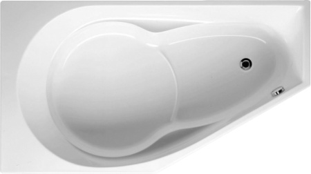 Ванна акриловая Riho YUKON B008001005 160х90 пристенная асимметричная без ножек