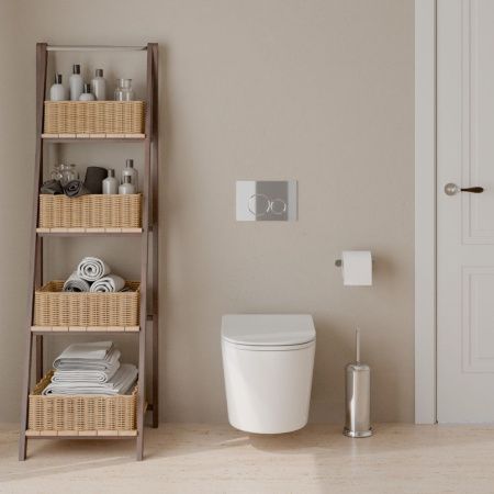 Комплект унитаз с инталляцией и клавишей смыва Iberica Blanca BURGOS ALTO IB.001M.BRA.234.8131