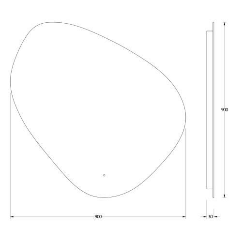 Зеркало с подсветкой Evoform Ledshine BY 2766 90x90 - фото 2