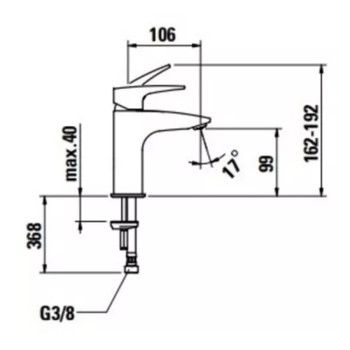 Смеситель Laufen Laurin HF500702100000 на раковину хром без термостата - фото 2
