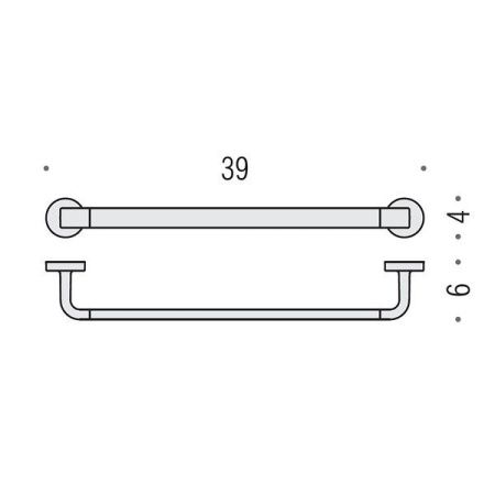 Полотенцедержатель Colombo Nordic B5209.CR