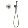 Смеситель с гигиеническим душем Timo Saona 2389/18SM встраиваемый в стену вороненая сталь