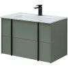 Тумба под раковину Allen Brau Reality 1.32005.CGM 80х50 подвесная цвет зеленый