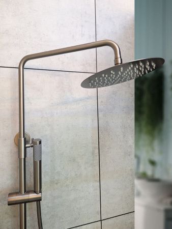 Душевая стойка AltroBagno Unione AltroBagnoUnione030210GM настенная цвет оружейная сталь