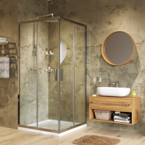 Душевой уголок WasserKRAFT Lippe 45S 45S02 80x80 стекло прозрачное 6 мм - фото 2