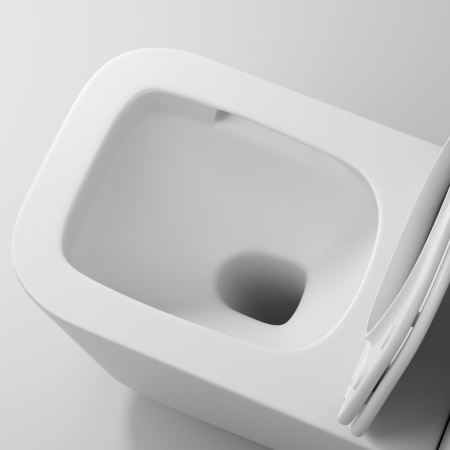 Унитаз подвесной Grossman Торнадо GR-4404MSQ белый матовый с сиденьем микролифт безободковый смыв торнадо