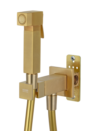Гигиенический душ со смесителем Remer Q64BG золото
