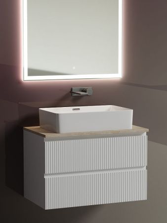 Тумба под раковину Sancos SNOB T SNT80W 80х40 подвесная цвет белый