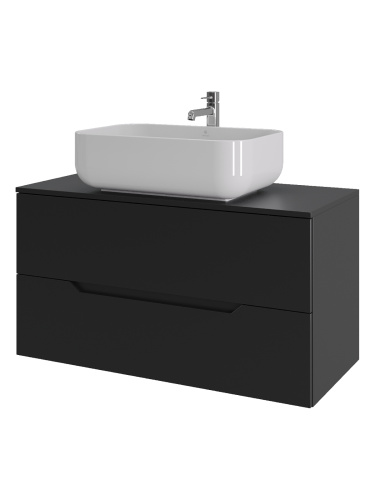 Тумба с раковиной Orange Line Li-100TubMDF+B03-600W 100,5х46х68 - фото 2