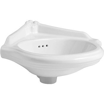 Раковина из сантехнического фаянса Azzurra Jubilaeum JULS0353500MBI (JUB35/AN bi)*1 40х40 подвесная цвет белый 1 отверстие под смеситель