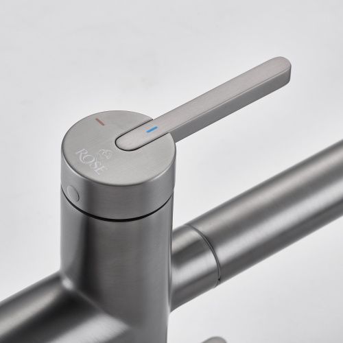 Смеситель для кухни Rose R458T на мойку оружейная сталь - фото 4