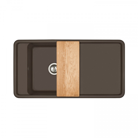 Кухонная мойка Aquaton Беллис 1A725132BS280 97х51 цвет коричневый