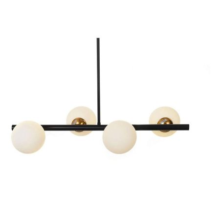 Люстра на штанге Lumina Deco Torica (Торица) LDP 7001-4 BK+MD