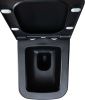 Чаша унитаза подвесная Allen Brau Infinity 4.21011.31 цвет черный без сиденья безободковая каскадный смыв