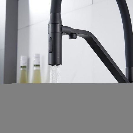 Смеситель для кухни Shevanik S278H на мойку черный