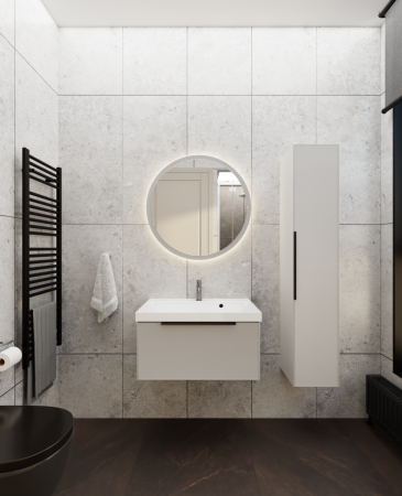 Тумба с раковиной La Fenice SIMPLA NFNC-01-SIM-C-60-3-60 60х50 подвесная цвет бежевый