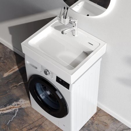 Раковина из сантехнического фарфора Am.Pm X-Joy M85WCC0601WG050 60х50 подвесная цвет белый 1 отверстие под смеситель