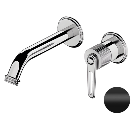 Смеситель для раковины Daniel Brooklyn BY632P15 встраиваемый в стену черный